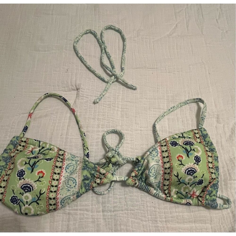 Women’s Floral Tie Bikini Top NEW